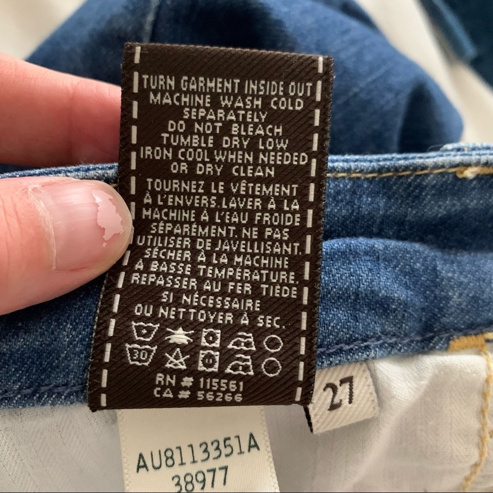 7FAM High Waist Skinny Jeans Size 27 - Picture 8 of 8